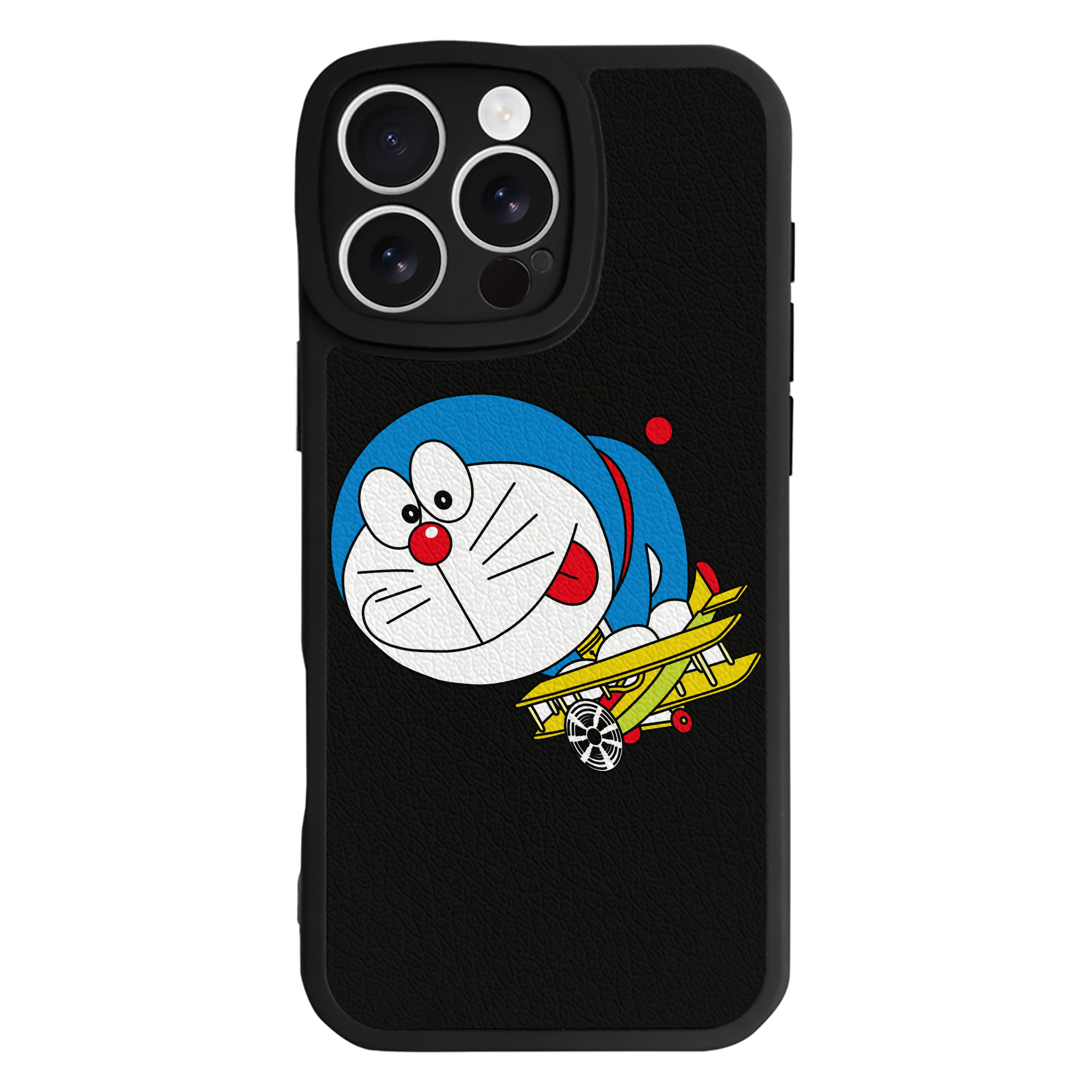（画像用） ドラえもん Doraemon 【iPhone 16シリーズ対応】シリコンスマホケース（レザー調） 材質：シリコン